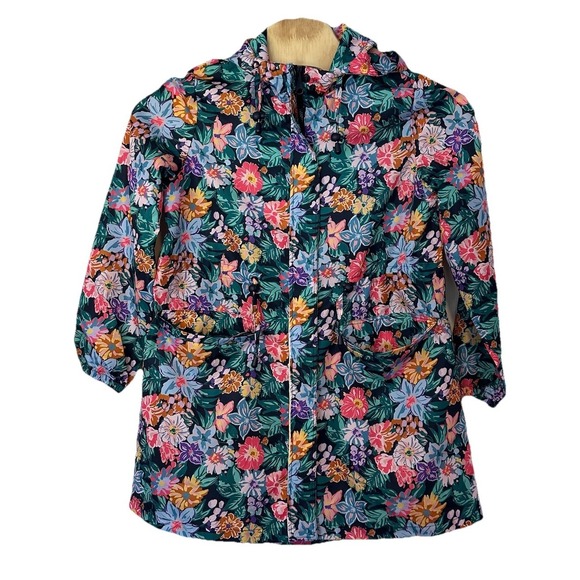 Vera Bradley Jackets & Blazers - Vera Bradley Women's Floral Colorful Rain Jacket Size M Spring Bloomcore Flowers